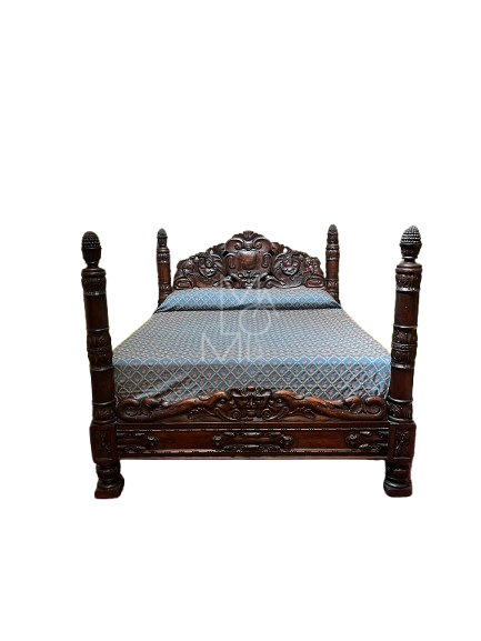 Letto scolpito Barocco