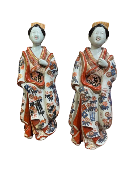Coppia statuine Arita