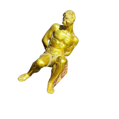 Study of an Eighteenth-Century Genoese Gilt-Bronze Statuette