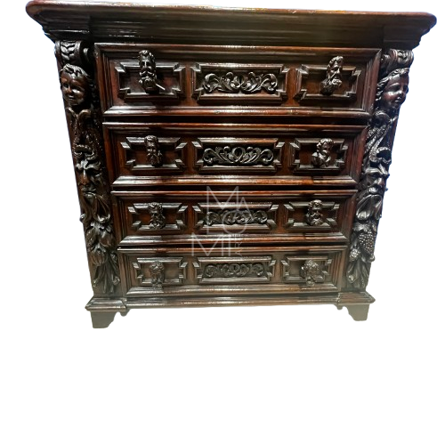 Cantarano ligure fine 500 noce massello Adorno-Pallavicino | 134x64x119 cm