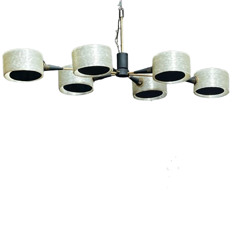 Lampadario multi braccio degli anni cinquanta