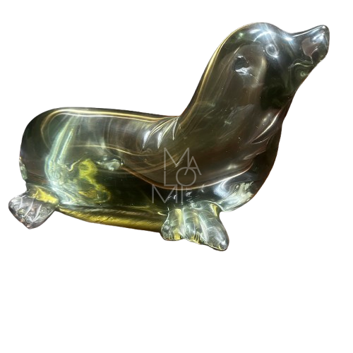 Scultura in vetro sommerso foca di Walter Furlan - scheda tecnica e descrittiva