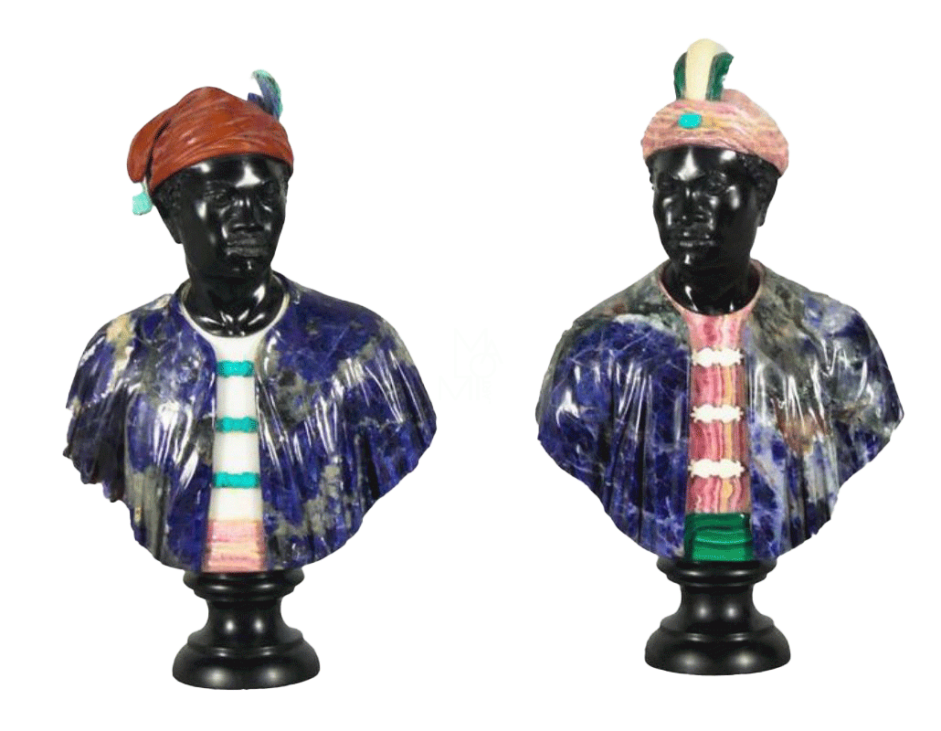 Coppia sculture moretti